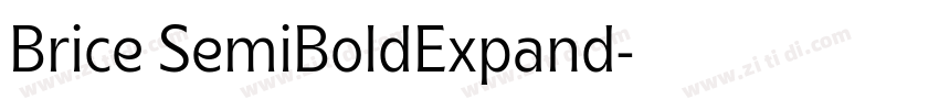 Brice SemiBoldExpand字体转换